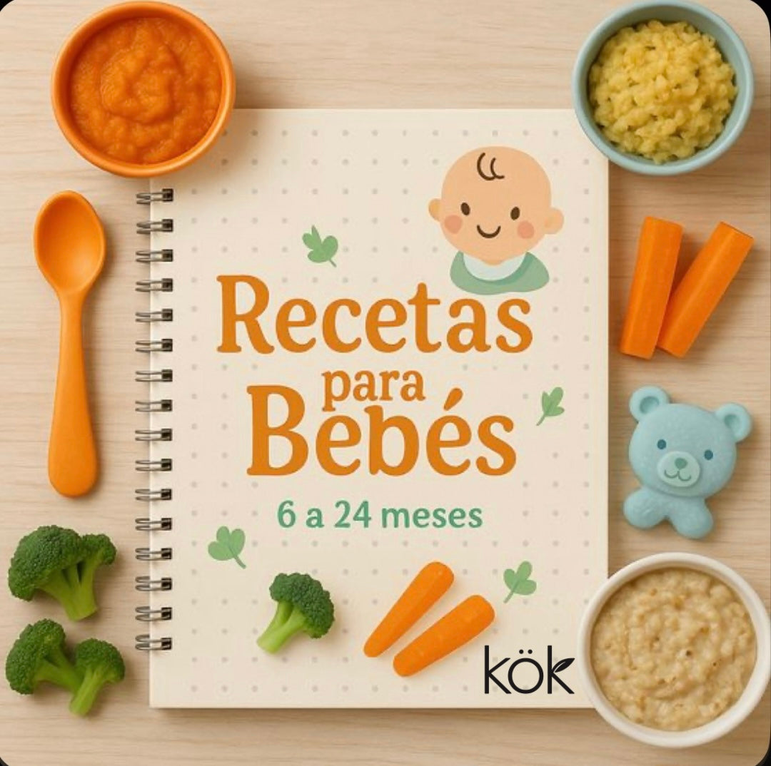 Mi Primer Recetario: 50 Recetas Saludables y deliciosas para Iniciar la Alimentación de tu Bebé